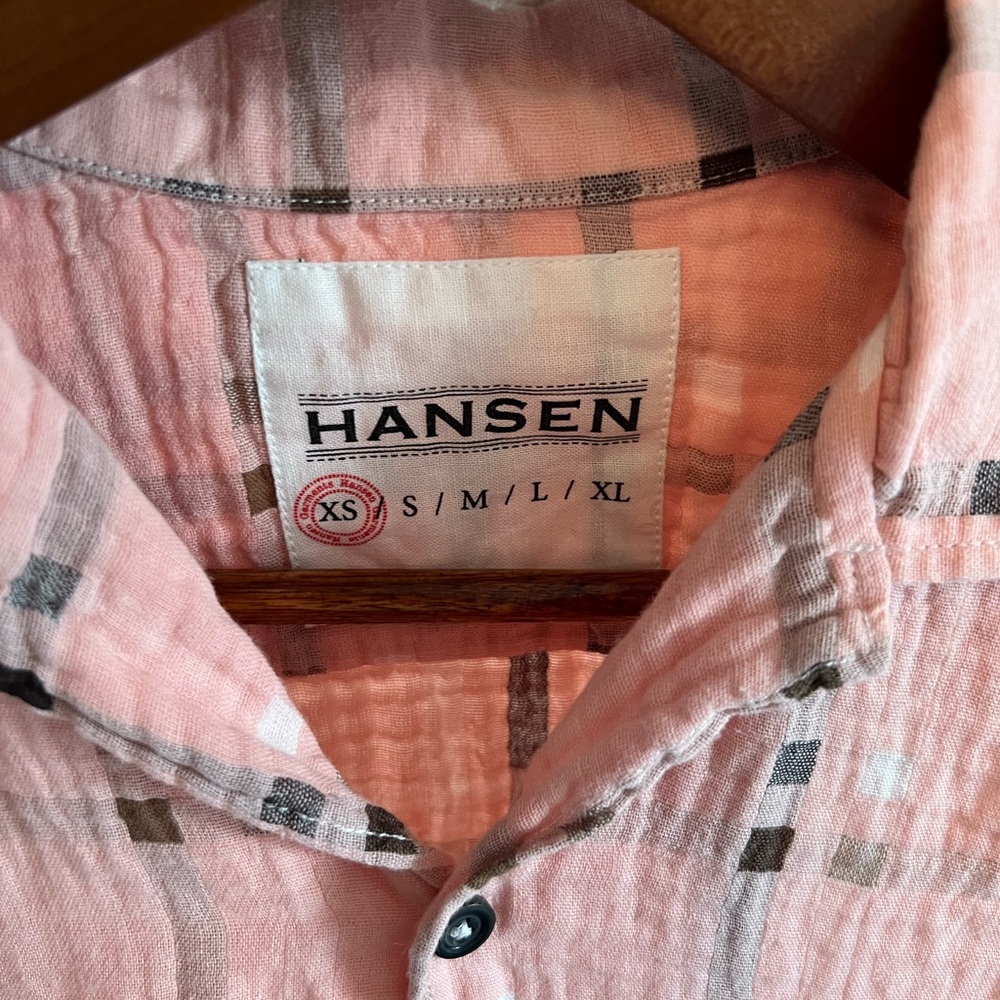 Hansen garments Pink Plaid Button-Up Shirt - Picture 9 of 16